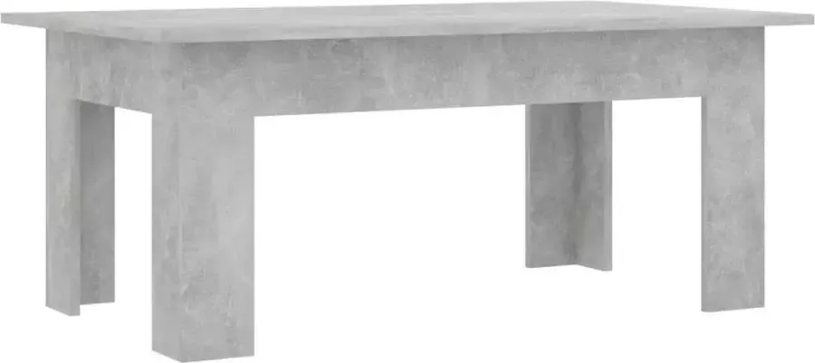 Maison Exclusive Salontafel 100x60x42 cm bewerkt hout betongrijs