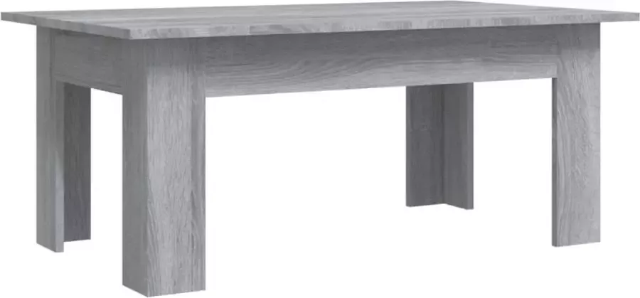 Maison Exclusive Salontafel 100x60x42 cm bewerkt hout grijs sonoma eikenkleurig
