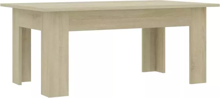 Maison Exclusive Salontafel 100x60x42 cm bewerkt hout sonoma eikenkleurig
