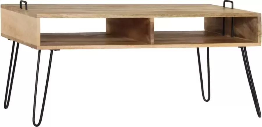 Maison Exclusive Salontafel 100x60x45 cm massief mangohout