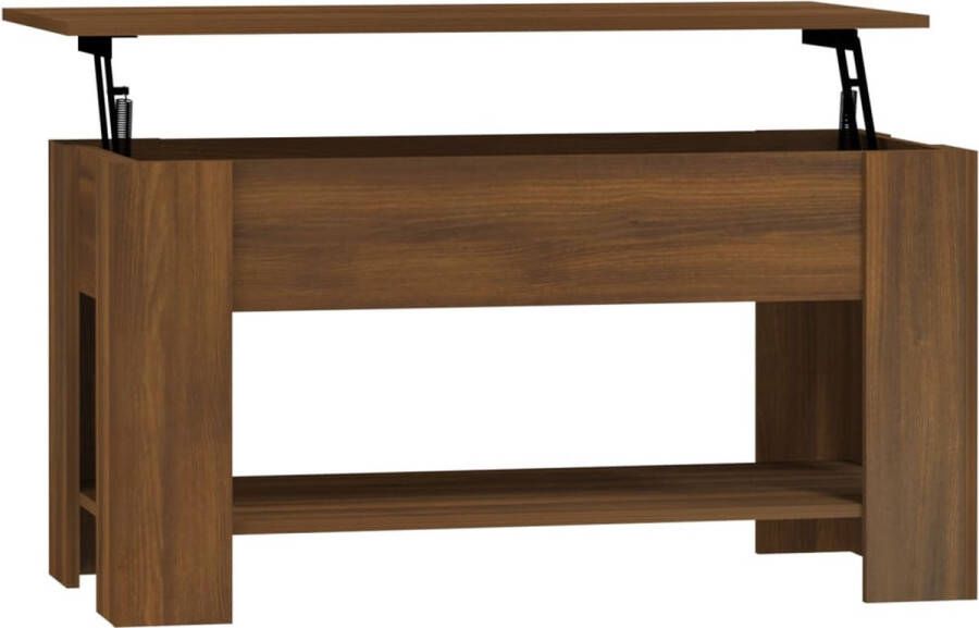 Maison Exclusive Salontafel 101x49x52 cm bewerkt hout bruineikenkleurig