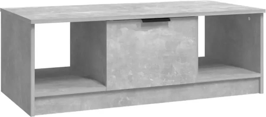 Maison Exclusive Salontafel 102x50x36 cm bewerkt hout betongrijs