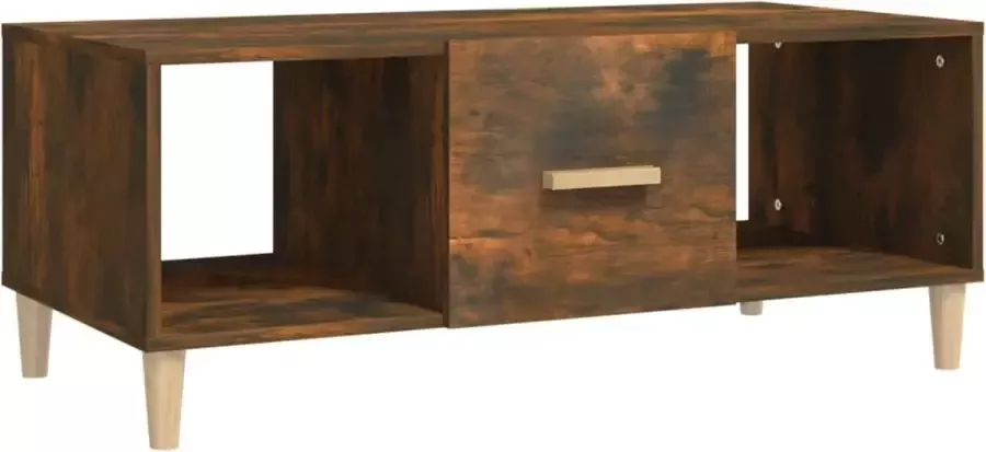 Maison Exclusive Salontafel 102x50x40 cm bewerkt hout gerookt eikenkleurig