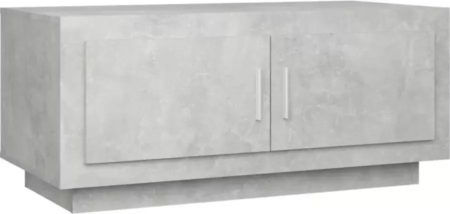 Maison Exclusive Salontafel 102x50x45 cm bewerkt hout betongrijs