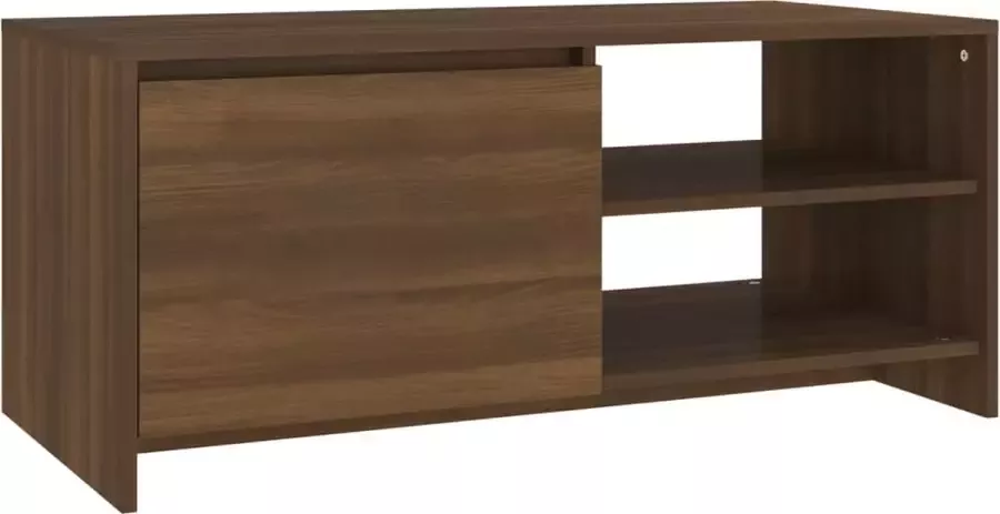 Maison Exclusive Salontafel 102x50x45 cm bewerkt hout bruineikenkleurig