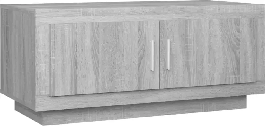Maison Exclusive Salontafel 102x50x45 cm bewerkt hout grijs sonoma eikenkleurig - Foto 2