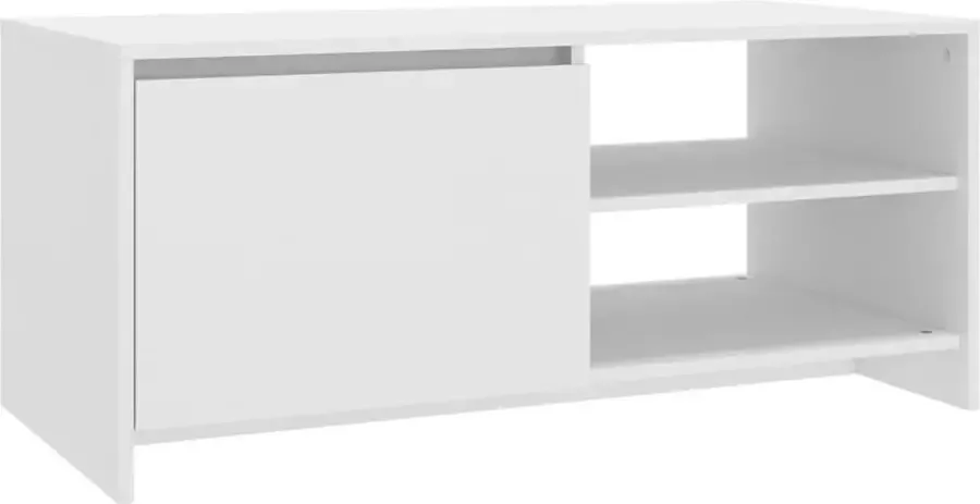 Maison Exclusive Salontafel 102x50x45 cm bewerkt hout wit