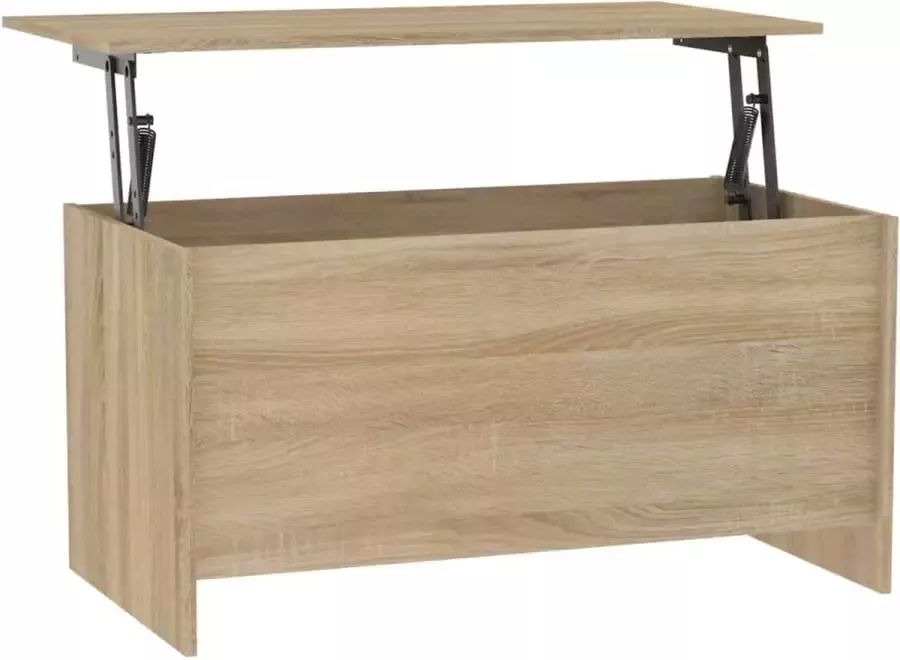 Maison Exclusive Salontafel 102x55 5x52 5 cm bewerkt hout sonoma eikenkleurig