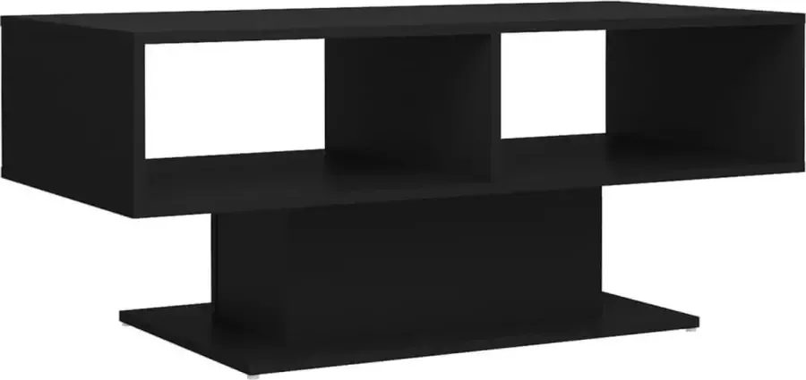 Maison Exclusive Salontafel 103 5x50x44 5 cm spaanplaat zwart