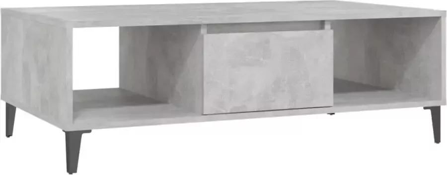 Maison Exclusive Salontafel 103 5x60x35 cm spaanplaat betongrijs