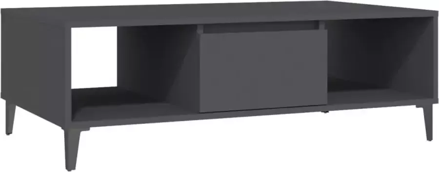 Maison Exclusive Salontafel 103 5x60x35 cm spaanplaat grijs