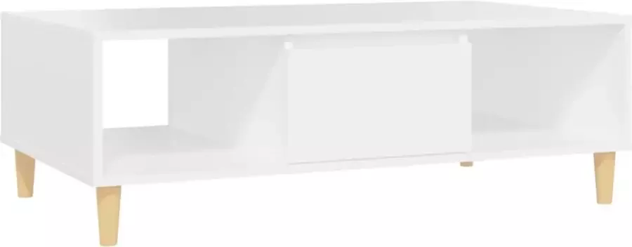 Maison Exclusive Salontafel 103 5x60x35 cm spaanplaat wit - Foto 2