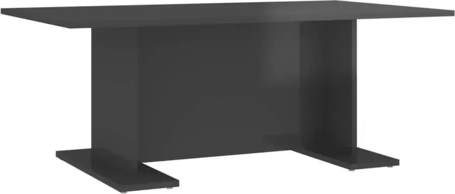 Maison Exclusive Salontafel 103 5x60x40 cm spaanplaat hoogglans grijs