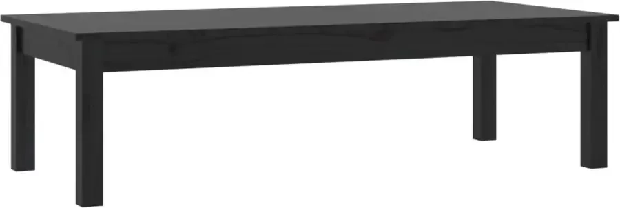 Maison Exclusive Salontafel 110x50x30 cm massief grenenhout zwart
