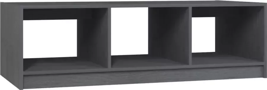 Maison Exclusive Salontafel 110x50x34 cm massief grenenhout grijs