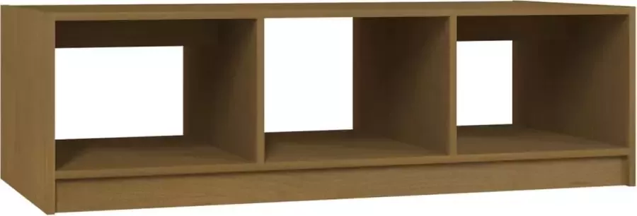 Maison Exclusive Salontafel 110x50x34 cm massief grenenhout honingbruin