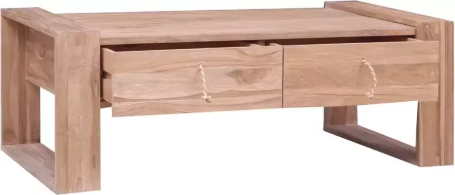 Maison Exclusive Salontafel 110x60x40 cm massief teakhout - Foto 2