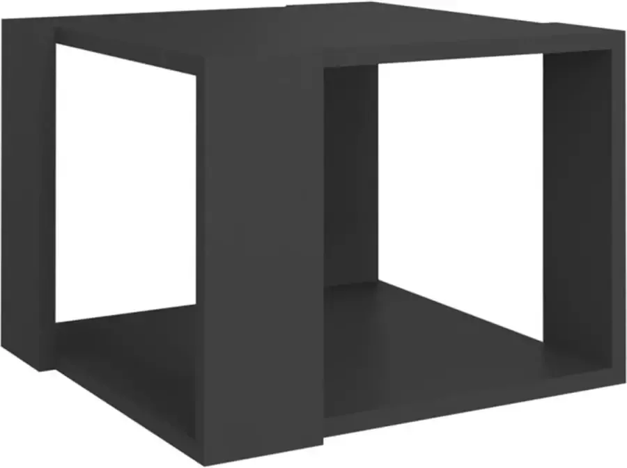 Maison Exclusive Salontafel 40x40x30 cm bewerkt hout grijs