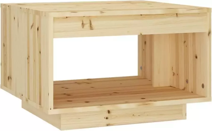 Maison Exclusive Salontafel 50x50x33 5 cm massief vurenhout