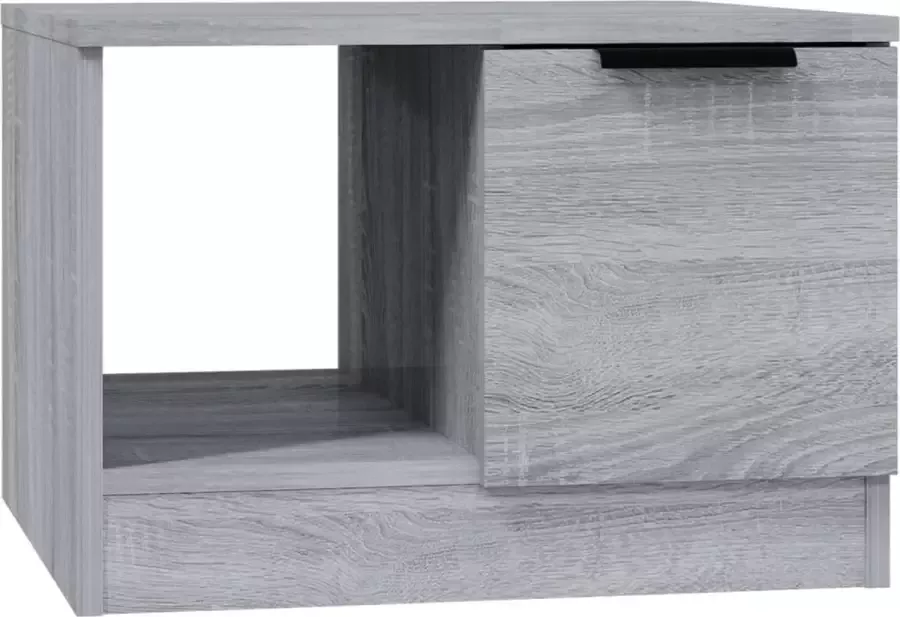 Maison Exclusive Salontafel 50x50x36 cm bewerkt hout grijs sonoma eikenkleurig