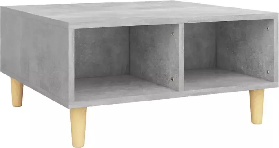 Maison Exclusive Salontafel 60x60x30 cm spaanplaat betongrijs - Foto 2