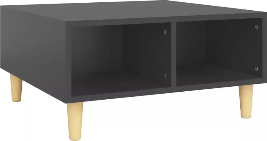 Maison Exclusive Salontafel 60x60x30 cm spaanplaat grijs - Foto 2