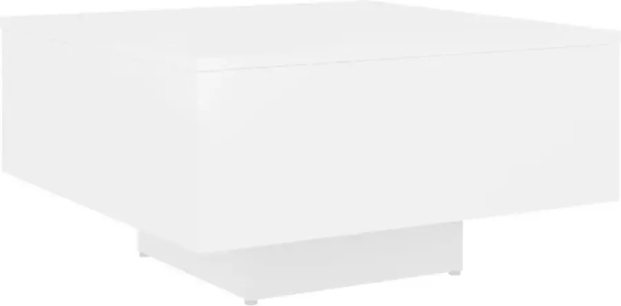 Maison Exclusive Salontafel 60x60x31 5 cm spaanplaat wit