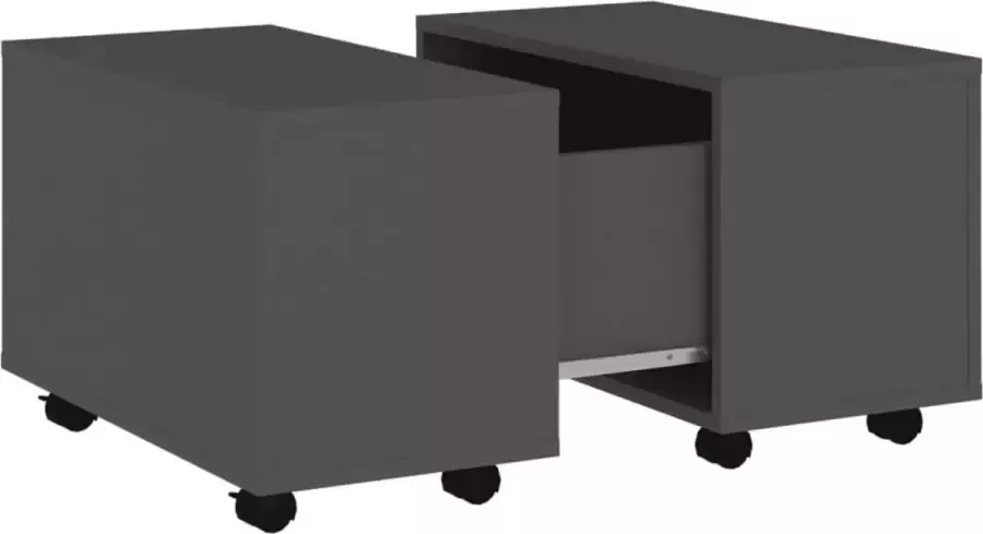 Maison Exclusive Salontafel 60x60x38 cm spaanplaat grijs