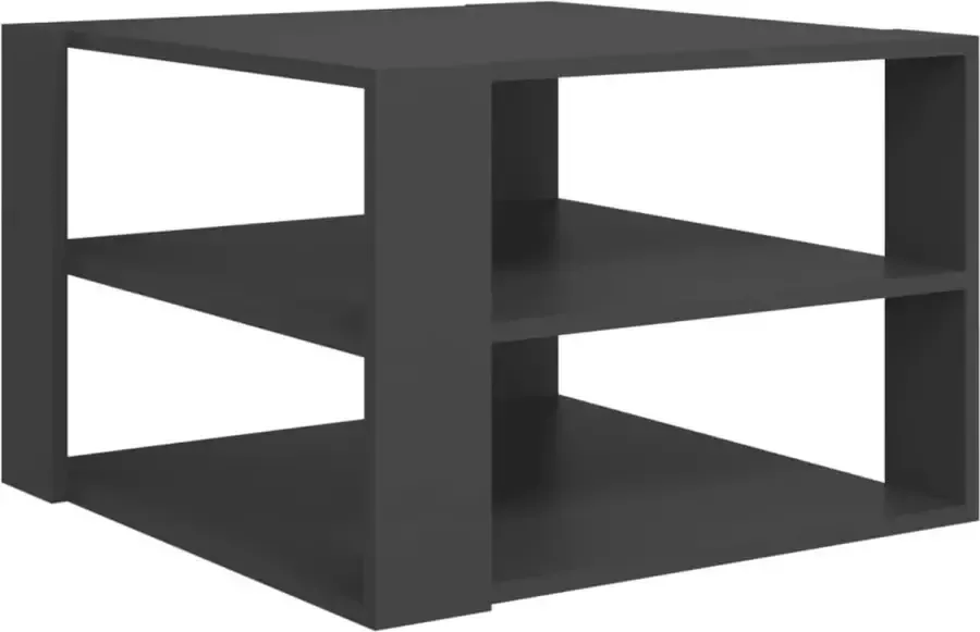 Maison Exclusive Salontafel 60x60x40 cm spaanplaat grijs
