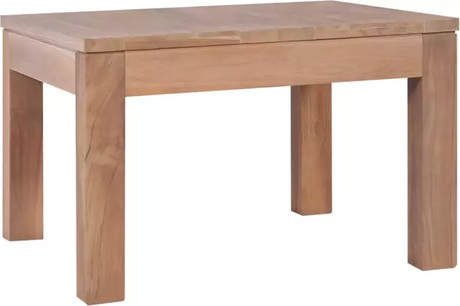 Maison Exclusive Salontafel 60x60x40 cm teakhout met natuurlijke afwerking