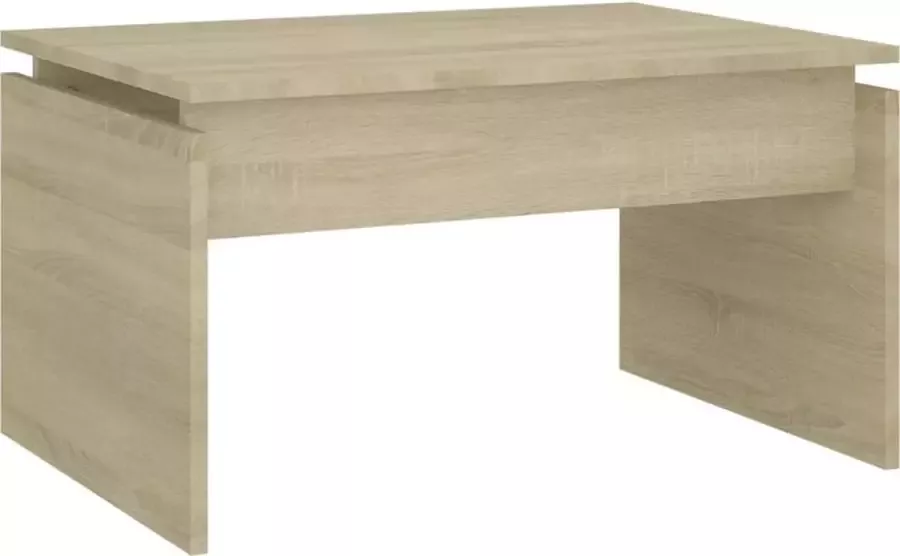 Maison Exclusive Salontafel 68x50x38 cm spaanplaat sonoma eikenkleurig