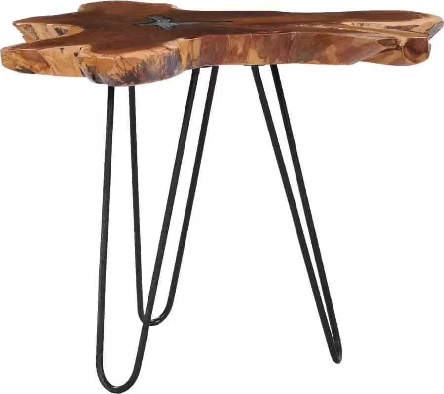 Maison Exclusive Salontafel 70x45 cm massief teakhout en polyresin