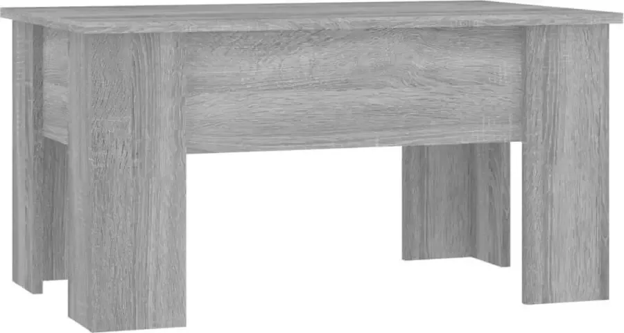 Maison Exclusive Salontafel 79x49x41 cm bewerkt hout grijs sonoma eikenkleurig