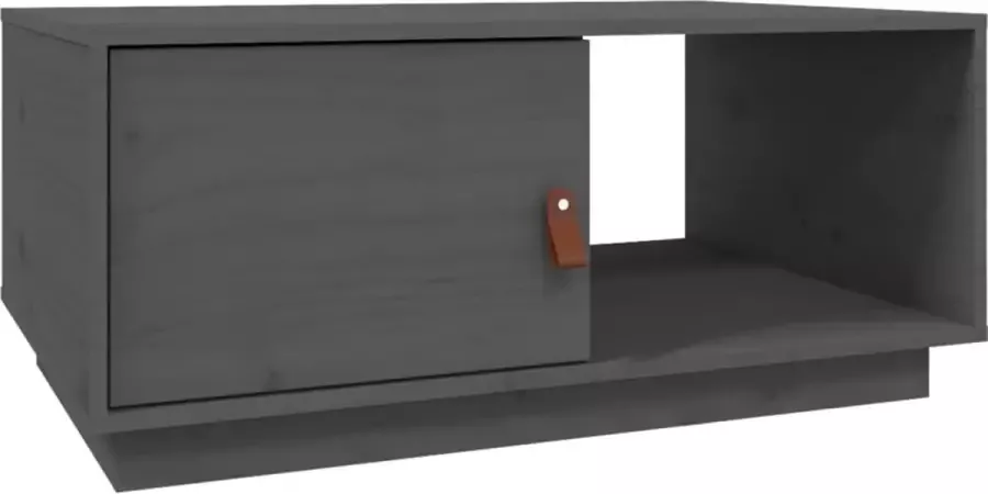 Maison Exclusive Salontafel 80x50x35 5 cm massief grenenhout grijs