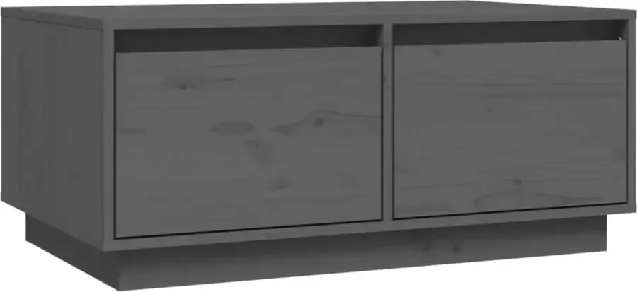 Maison Exclusive Salontafel 80x50x35 cm massief grenenhout grijs