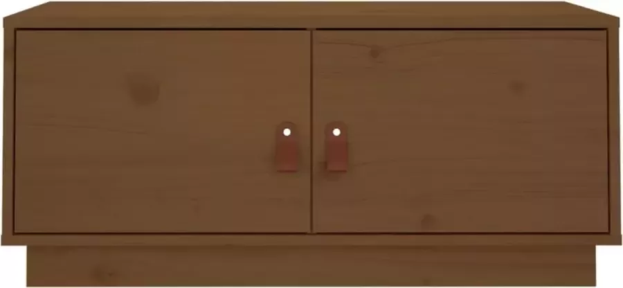 Maison Exclusive Salontafel 80x50x35 cm massief grenenhout honingbruin