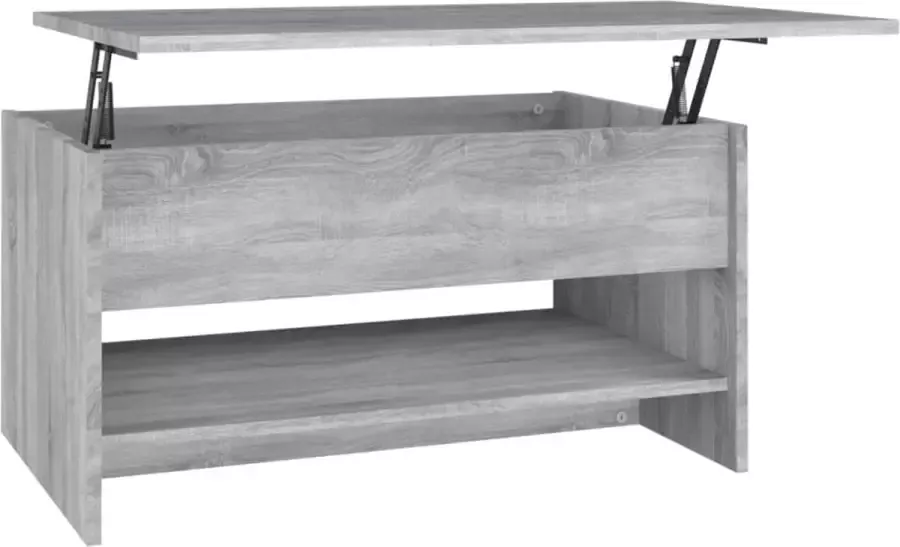 Maison Exclusive Salontafel 80x50x40 cm bewerkt hout grijs sonoma eiken