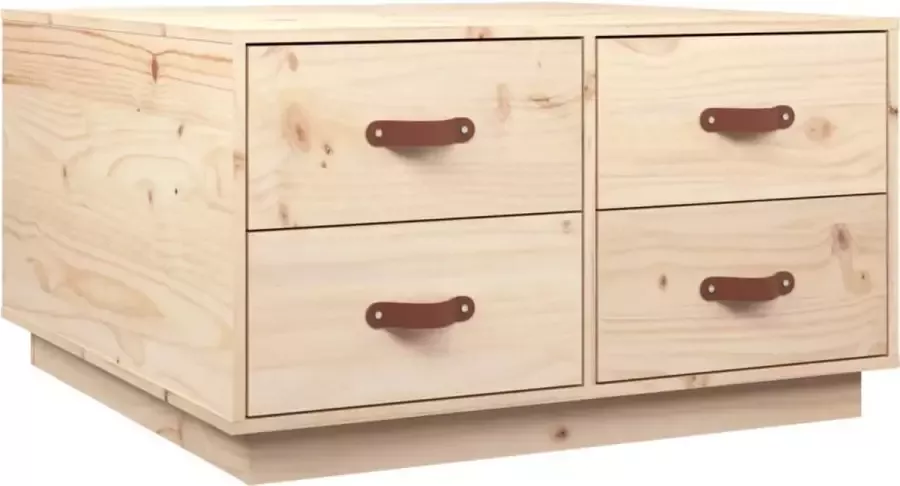 Maison Exclusive Salontafel 80x80x45 cm massief grenenhout