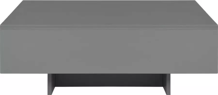 Maison Exclusive Salontafel 85x55x31 cm MDF hoogglans grijs