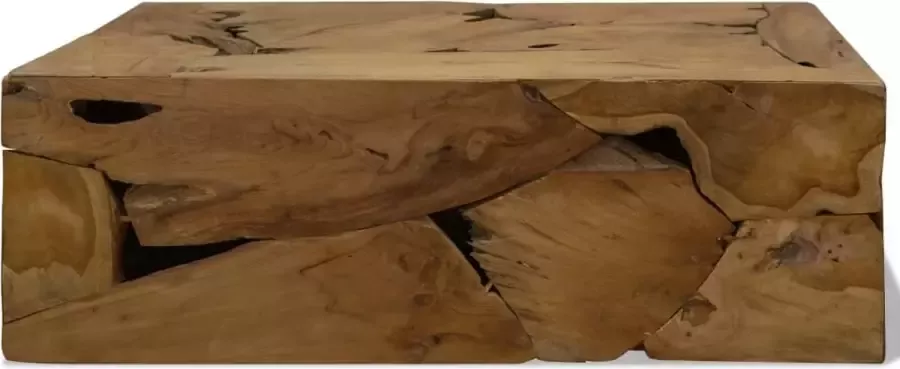 Maison Exclusive Salontafel 90x50x30 cm echt teakhout bruin