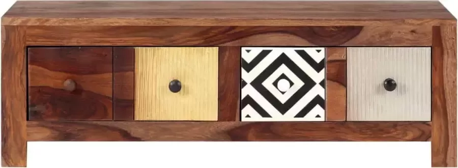 Maison Exclusive Salontafel 90x50x30 cm massief sheeshamhout