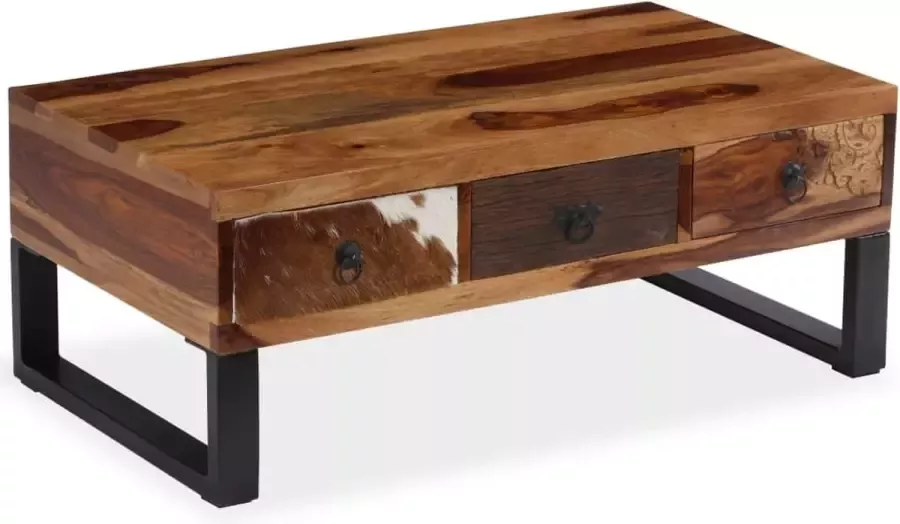 Maison Exclusive Salontafel 90x50x35 cm massief sheeshamhout - Foto 2