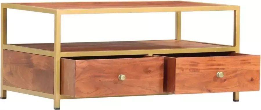 Maison Exclusive Salontafel 90x50x40 cm massief acaciahout - Foto 2