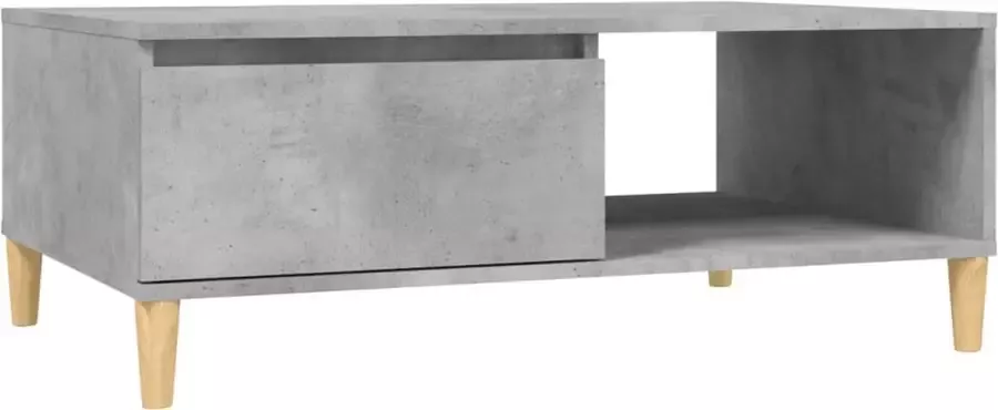 Maison Exclusive Salontafel 90x60x35 cm spaanplaat betongrijs