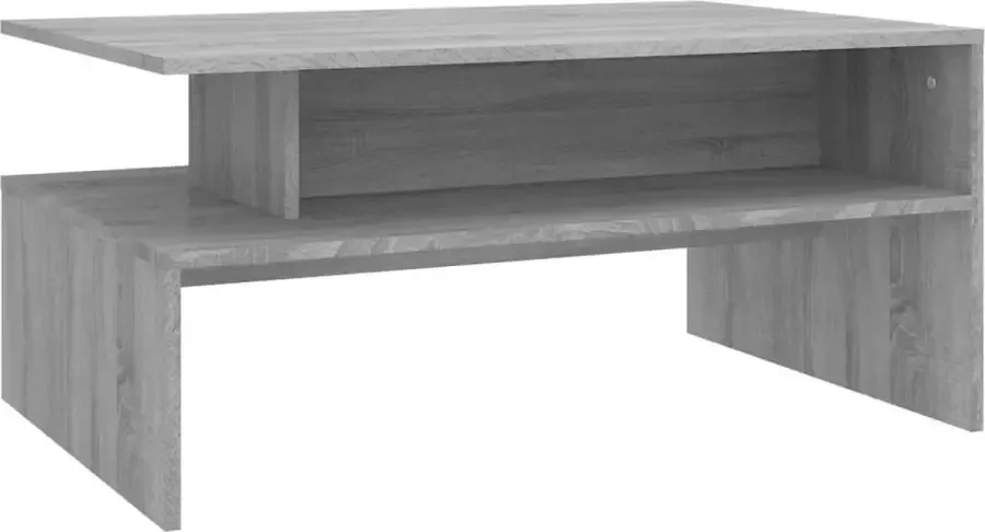 Maison Exclusive Salontafel 90x60x42 5 cm bewerkt hout grijs sonoma eikenkleurig