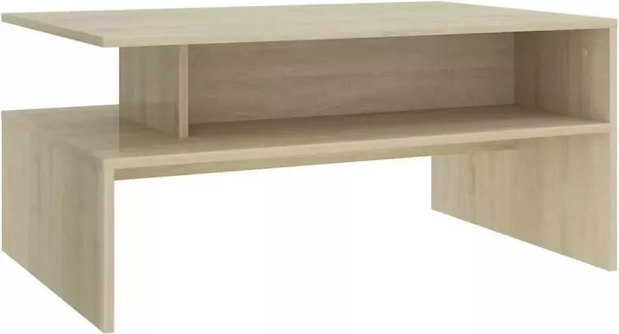 Maison Exclusive Salontafel 90x60x42 5 cm spaanplaat sonoma eikenkleurig