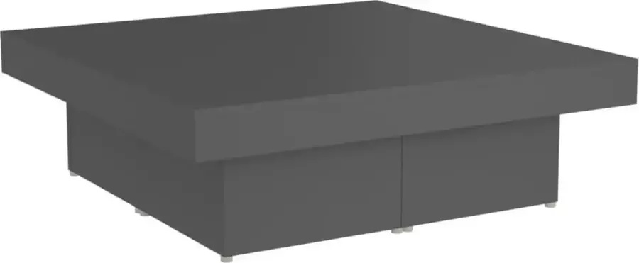 Maison Exclusive Salontafel 90x90x28 cm spaanplaat grijs