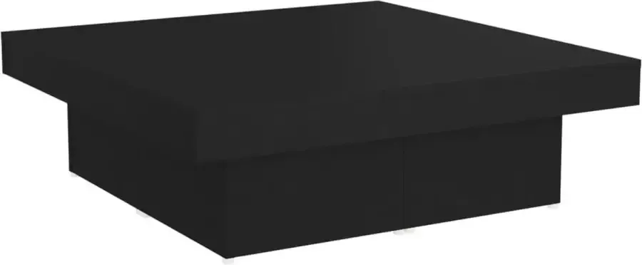 Maison Exclusive Salontafel 90x90x28 cm spaanplaat zwart