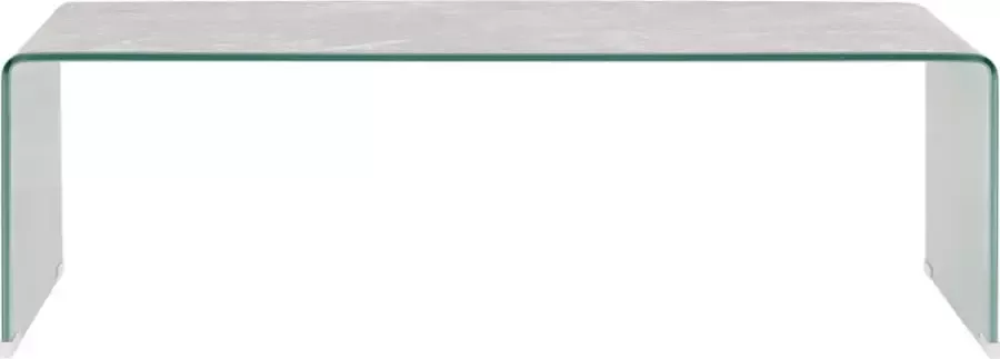 Maison Exclusive Salontafel 98x45x31 cm gehard glas marmer bruin