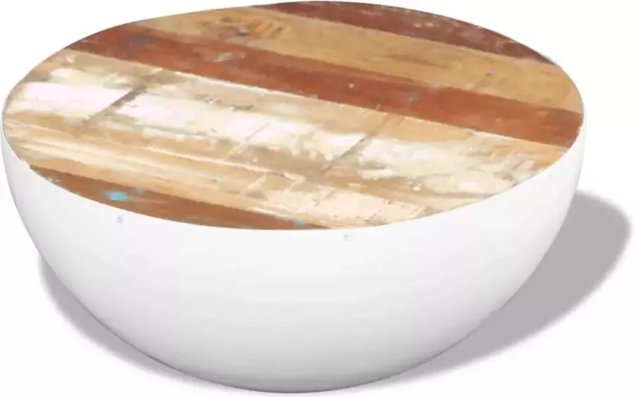 Maison Exclusive Salontafel komvormig 60x60x30 cm massief gerecycled hout